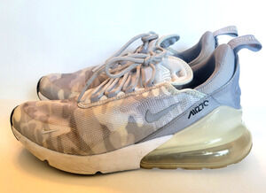 Nike Air Max 270 ARO 499‑004 Platinum Camo Women’s Size 8 Running Shoes Sneakers